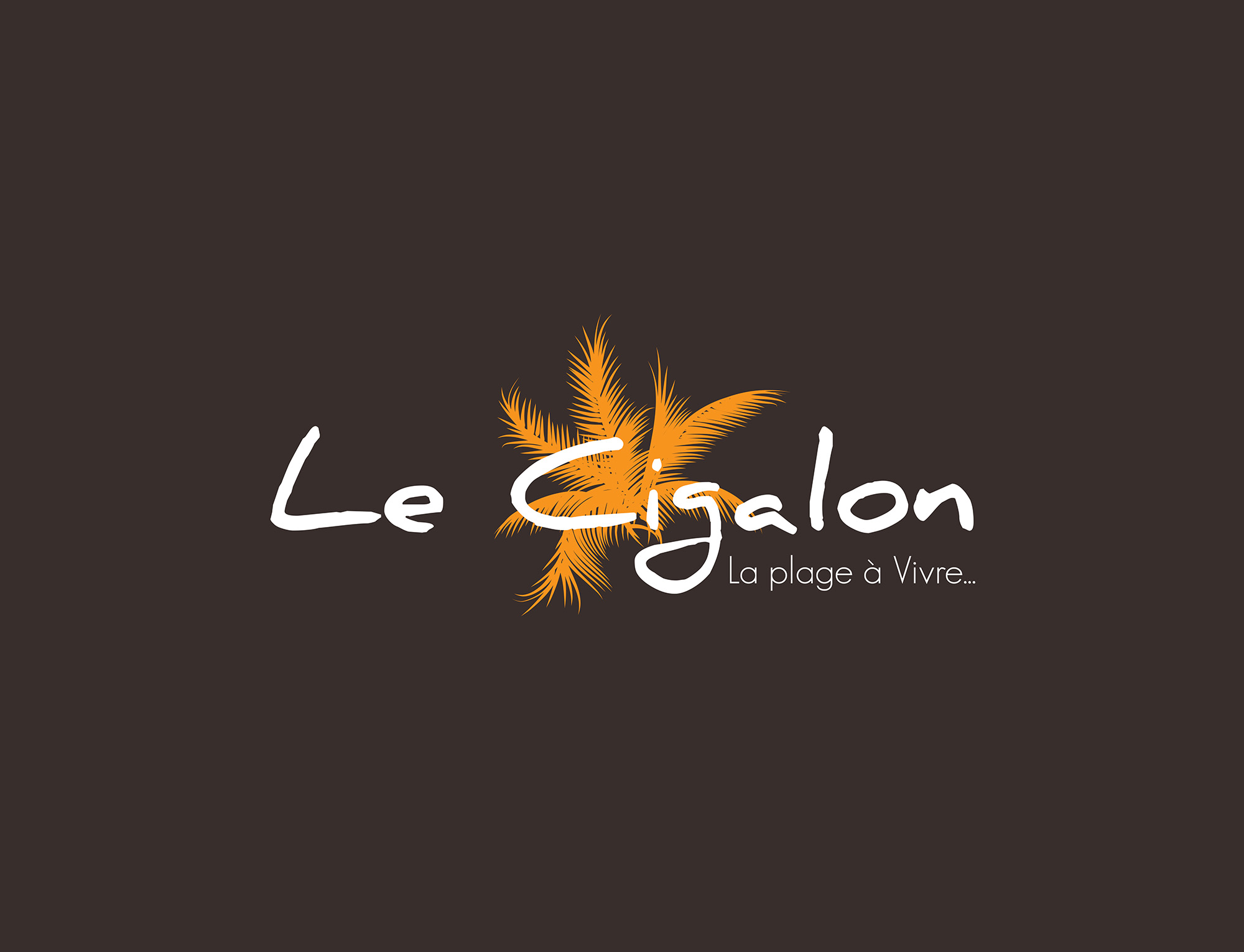LOGO LE CIGALON - marron
